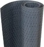 vidaXL Balkon Sichtschutz, Balkonbespannung Rattan-Optik, Sonnenschutz Windschutz für Terrasse Garten, Balkonverkleidung Balkonabdeckung, Anthrazit 300x90cm Poly Rattan