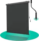 Ausziehbare Senkrechtmarkise Vertikalmarkise 180 x 250 cm - Markise mit Kurbel für Terrasse und B...