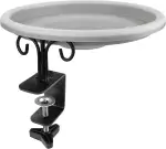 WILDLIFE FRIEND Vogeltränke hängend für Balkongeländer - frostsicher, Vogelbad Balkon, XL Vogelbad Garten für Wildvögel, Wassertränke für Vögel - Vogelwassertränken - Vogelbadewanne für Balkongeländer