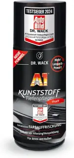 DR. WACK - A1 Kunststoff Tiefenpfleger matt 250 ml - Auto Kunststoffpflege für innen & außen - UV-Schutz & Schutz vor Alterung/Versprödung - Hochwertige Autopflege