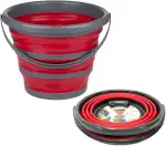 Dirt Devil Faltbarer Eimer 10 Liter - Putzeimer Multifunktional Camping Nutzung - Falteimer Platz...