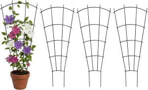 Thealyn Rankgitter Metall 4er Set, 81,5 x 31 cm, Rankhilfe für Kletterpflanzen u