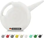 Gießkanne Weiß - Gießkanne Zimmerpflanzen schmal - Gießkanne 2l Robust für Innen und Außen - Perfekt für Zimmerpflanzen & Garten - Giesskanne Fensterbrett - Kleine Gießkanne