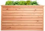 Mega Holz Hochbeet Rhombus L Lärche Holz für Außen Naturbelassen Kräuterbeet Gemüsebeet Pflanzkübel