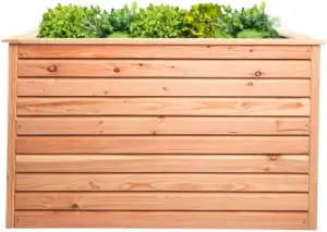 Mega Holz Hochbeet Rhombus L Lärche Holz für Außen Naturbelassen Kräuterbeet Gem