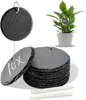 Pflanzschilder für Draussen Wetterfest 10er Set, Pflanzenstecker zum Beschriften