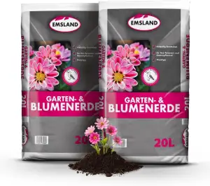 JSM - Emsland Garten & Blumenerde 2 x 20 L