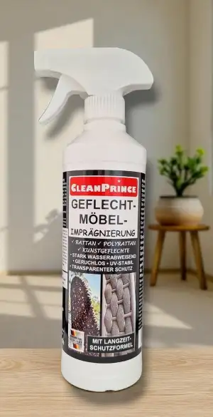 0,5 Liter Geflechtmöbel - Imprägnierung CleanPrince | transparent UV-Stabil Ratt