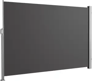 KARAT ALU Seitenmarkise - ausziehbare Markise in Anthrazit - 180 x 300 cm - blic