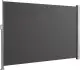Floordirekt Seitenmarkise aus Aluminium, 180x450cm Anthrazit - ausziehbarer Sicht- & Sonnenschutz...