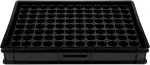 GREEN24 Anzucht System GW-96 bestehend aus Profi Wasserwanne GW657, passender Kapillarmatte (Wasseraufnahme 3L je qm) und Topfplatte mit 96 Töpfen (Ø42mm, 65mm hoch) im Euromaß (600 x 400mm)