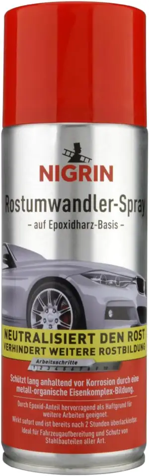 NIGRIN Rostprimer- Spray, verhindert Korrosion, bietet Langzeitschutz, grau, 400