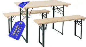 Stagecaptain BBEU-110NT Hirschgarten Bierzeltgarnitur für Balkon - Kurze Version