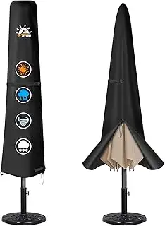 Zettum Abdeckung für Sonnenschirm 2.7-3.7M, Wasserdicht Schutzhülle Ampelschirm 