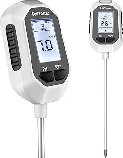 ph messgerät Erde, 4-in-1 Digital Plant bodenmessgerät with PH Value/Temperatur/