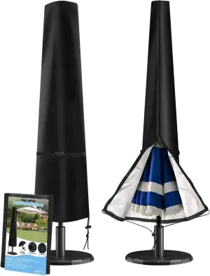 Wanocean Sonnenschirm Schutzhülle, Abdeckhauben für Sonnenschirme bis ca. 300cm,