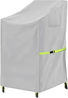 Gartenstühle Abdeckung Wasserdicht, Stapelstühle Abdeckung Winterfest 600D Oxfor