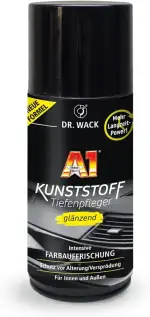 DR. WACK - A1 Kunststoff Tiefenpfleger glänzend 250 ml - Auto Kunststoffpflege für innen & außen - UV-Schutz & Schutz vor Alterung/Versprödung - Hochwertige Autopflege