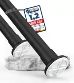 Teleskopstange zum Klemmen 260-310cm, Matt Schwarz, Ø 32 mm, Multifunktionale Spannstange ohne Bohren - Vorhangstange Klemmstange für Gardinen, Bäder und Balkon