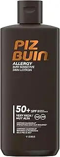 Piz Buin Allergy Sonnencreme LSF 50 – Wasserfestes Sonnenschutzmittel für empfindliche Haut und A...