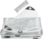 Transparente Plane mit Ösen 1x1M, wasserdichte Abdeckplane mit Seil, 420 g/m² Klare PVC-Tarps für...