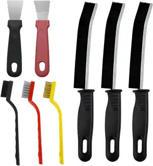 8 Stück Fugenbürste Set – 3X Spaltreinigungsbürste + 3X Küchen-/Herd-Reinigungsb
