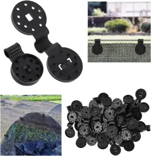 100 PCS Shade Cloth Plastic Clips,Schattiernetze Halteklammern,Kunststoff Clips 