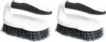 Amazon Basics Universal-Scheuerbürste, 2 Stück, Schwarz/Weiß
