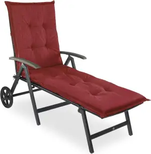 sunnypillow Liegenauflage 190 x 60 - Auflage Sonnenliege Polster für Gartenliege