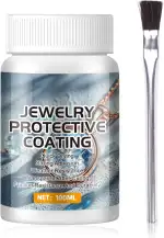 Zaponlack, Metall Transparenter Schutzlack, Metallschutzlack, Klarlack Wasserfest, Schmuckbeschichtung für Metall und Steinschmuck, Verhindert Anlaufen, Verfärbung und Korrosion,100ml