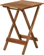 BUTLERS Gartentisch klappbar (38 x 30 cm) -Lodge- Kleiner Balkontisch aus Holz in Weiß für 1-2 Personen | Indoor Outdoor Wetterfest Möbel für Balkon, Küche, Terrasse, Garten