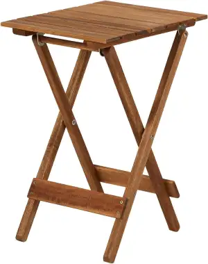 BUTLERS Gartentisch klappbar (38 x 30 cm) -Lodge- Kleiner Balkontisch aus Holz i