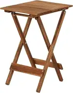 BUTLERS Gartentisch klappbar (38 x 30 cm) -Lodge- Kleiner Balkontisch aus Holz in Weiß für 1-2 Pe...