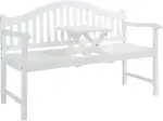 BUTLERS Gartenbank mit Klapptisch und Armlehnen (140 x 60 cm) -Banquette- Sitzbank aus Holz für 2-3 Personen | Indoor Outdoor Wetterfest | Möbel für Balkon, Garten, Küche