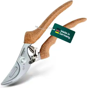 BERGER Handschere Bypass C1760 | Geschmiedete Gartenschere mit geradem Schneidko