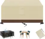 Abdeckung für Gartenmöbel Schwerlast 420D Rechteckige Schutzhülle,Wasserdichte Atmungsaktives Sta...