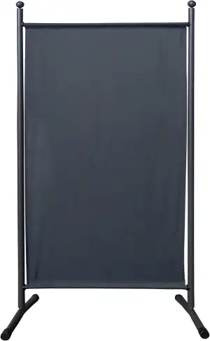 QUICK STAR Paravent Outdoor Wetterfest 180 x 78 cm Grau | Raumteiler Stellwand I