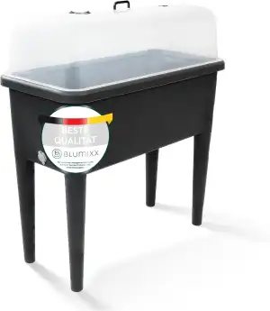 Hochbeet Kunststoff 76x37x84,5 cm | Robuster PP-Kunststoff mit abnehmbaren Beine