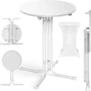 Stehtisch klappbar Bistrotisch, Klappbarer Runder Stehtisch Mit Abdeckung, Wette