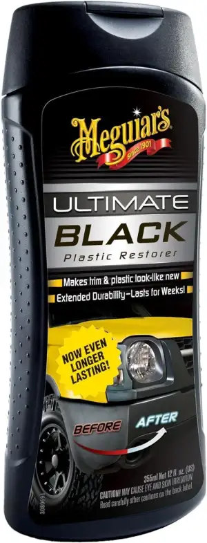 Meguiar's Ultimate Black Plastic Restorer - Kunststoffpflege Auto - Zierleisten 