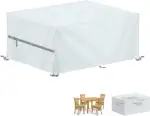 LAMUNI Gartenmöbel Abdeckung Wasserdicht 140x80x75cm Abdeckung für Gartenmöbel Schutzhülle 420D Oxford Abdeckplane Gartenmöbel Abdeckhauben für Gartentisch,Polyrattan Lounge Sitzgruppe,Balkon Möbel