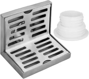 Eck Bodenablauf, Seite Duschablauf Balkon, L förmiger Eck Bodenablauf, Edelstahl Seitenablauf Wand, Edelstahl L förmiger Eck Bodenablauf, für Badezimmer, Küche, Balkonentwässerung