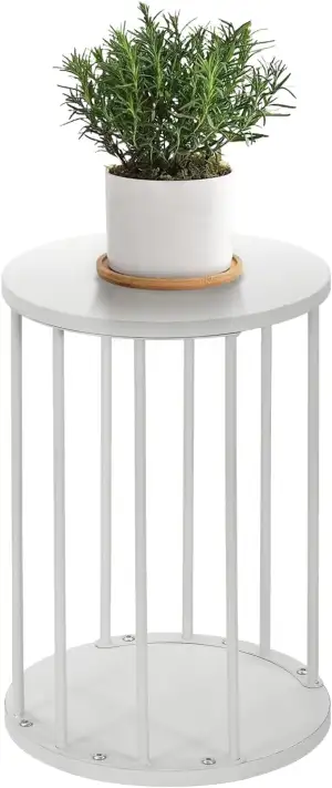 HDANI Rund Pflanzenständer Metall 45cm,Solider und Robuster Blumenständer für Wo