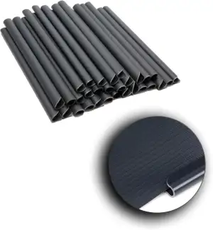 30x Befestigungsclips Sichtschutz Klemmschienen für Sichtschutzstreifen Doppelst