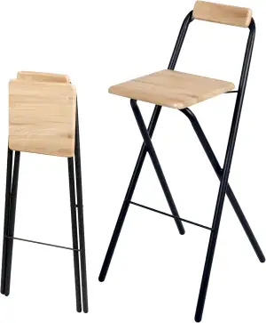 Barhocker klappbar mit Metall Gestell Belastbarkeit 120 kg - 98 x 48 cm - Metall