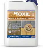 Roxil Holz- und Steinreiniger 5L - Erleichtert Reinigung von Holz- und Steinstrukturen im Garten ...