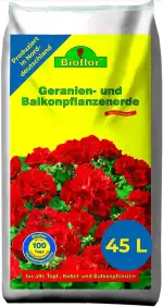 Geranien & Balkonpflanzen-Erde 45 L - Hochwertige Natürliche Erde für Gesunde Pflanzen und Gute W...