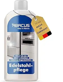 ABACUS Edelstahlpflege Öl 500ml | mit hochwertigen Weißölen | Entfernt Fingerabd