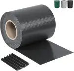 Ribelli Sichtschutzstreifen Zaun ca. 35 Meter x 19 cm inkl. 30 Clips, PVC Sichtschutz Zaunfolie, ...
