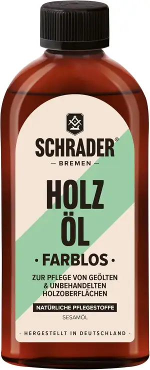 SCHRADER Holzöl - Möbelöl Farblos - Pflegeöl für Holzmöbel & Holzoberflächen - 2